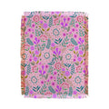 Pimlada Phuapradit Ditsy Purple Floral Half Drop Throw Blanket