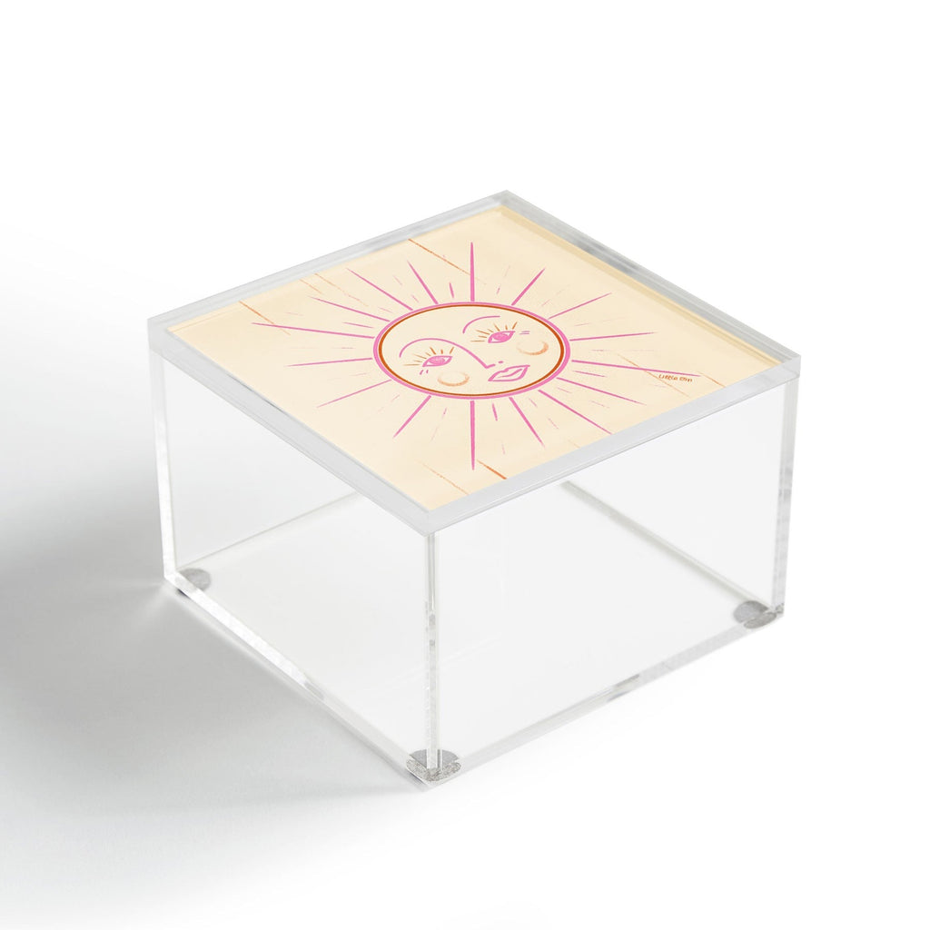 Little Om Celestial Sun cream Acrylic Box