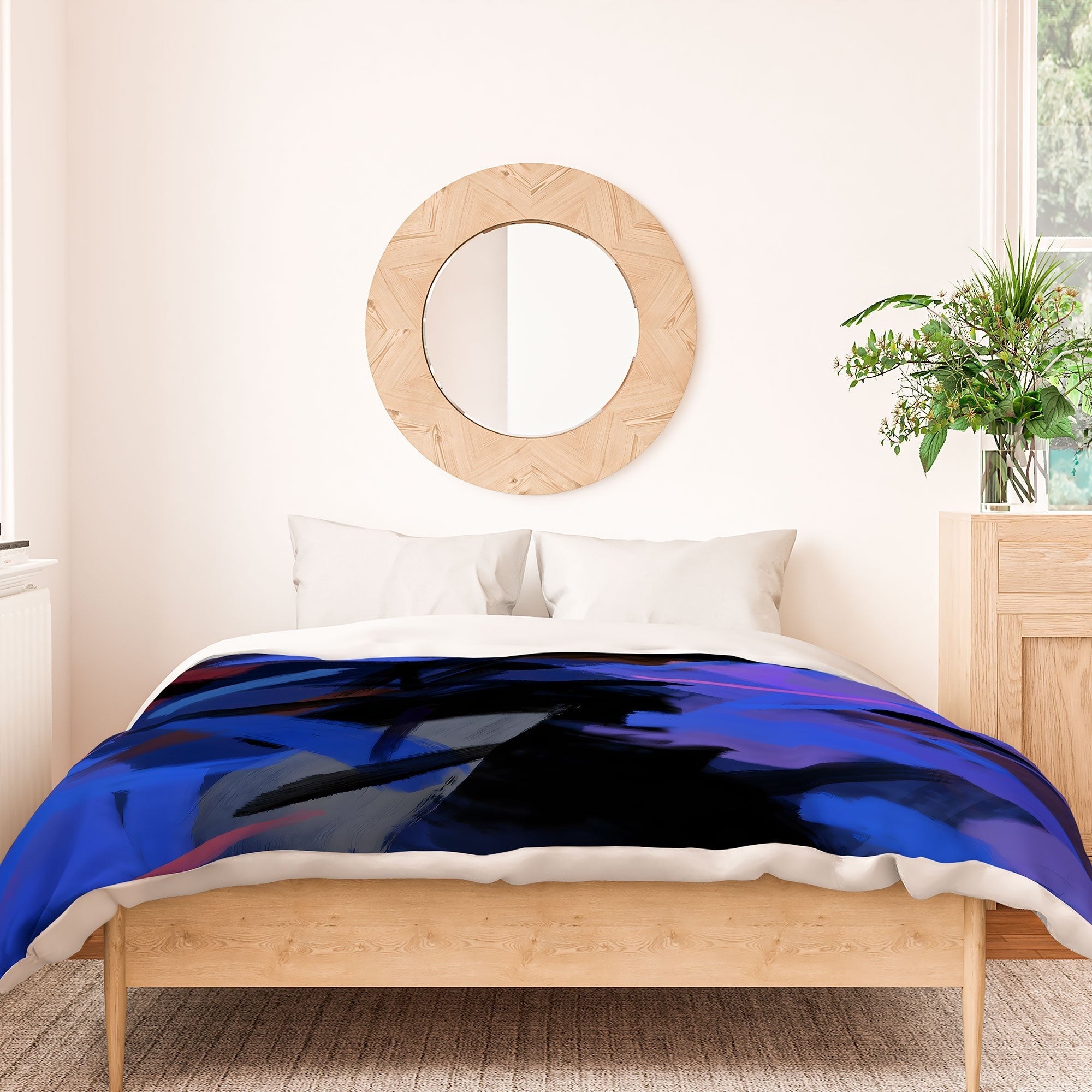83 Oranges Midnight Sparks Duvet Cover