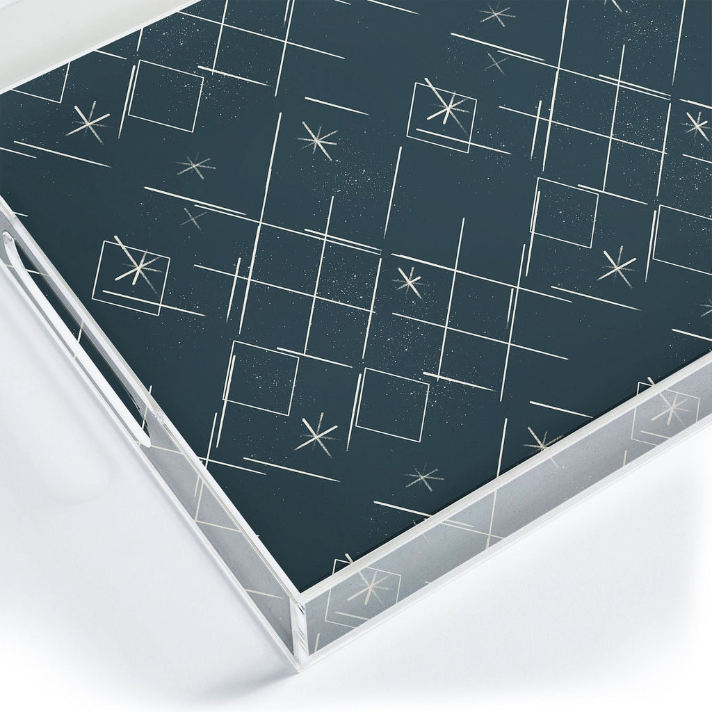 Little Om Starry Web navy Acrylic Tray