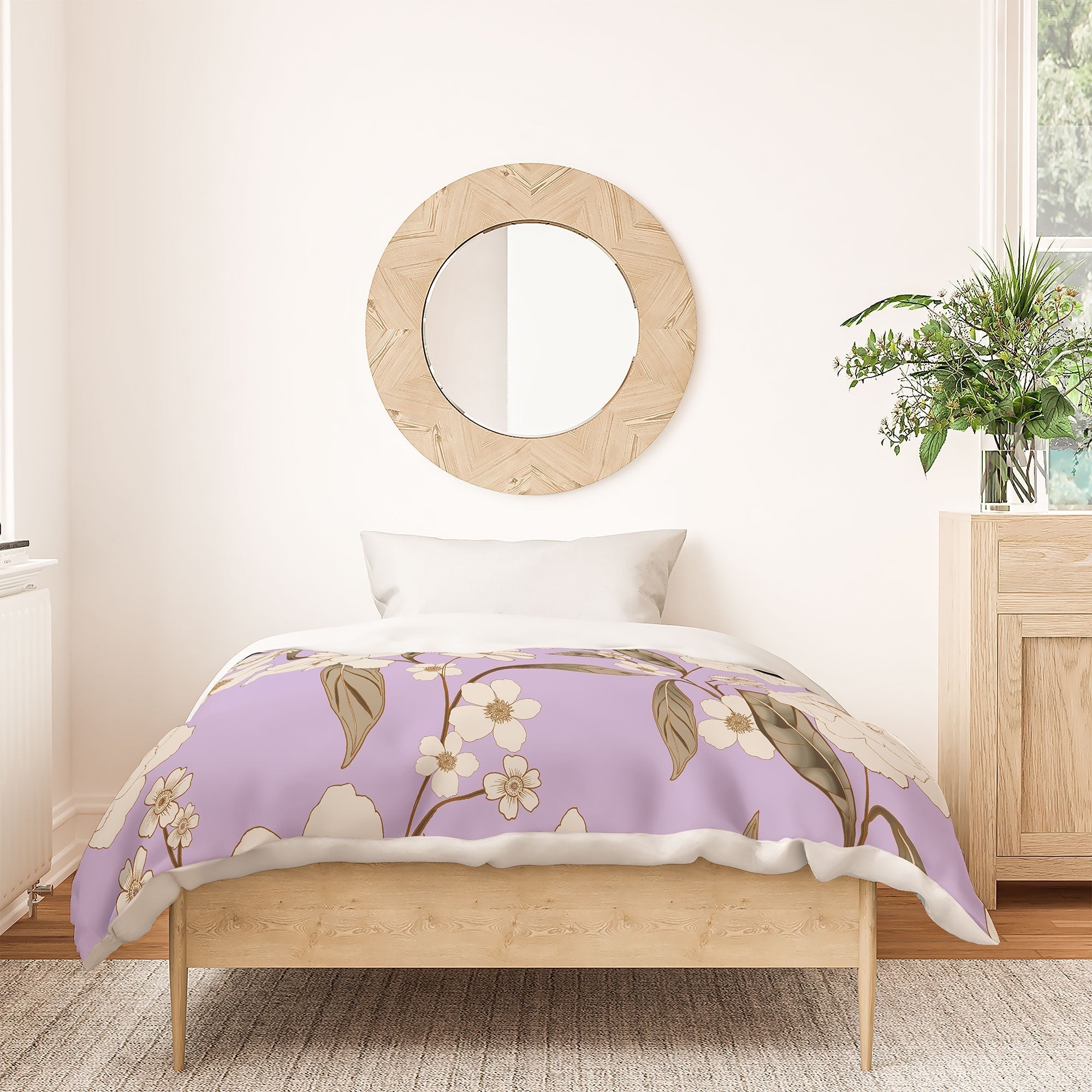 Gabriela Fuente Roberta lilac Duvet Cover