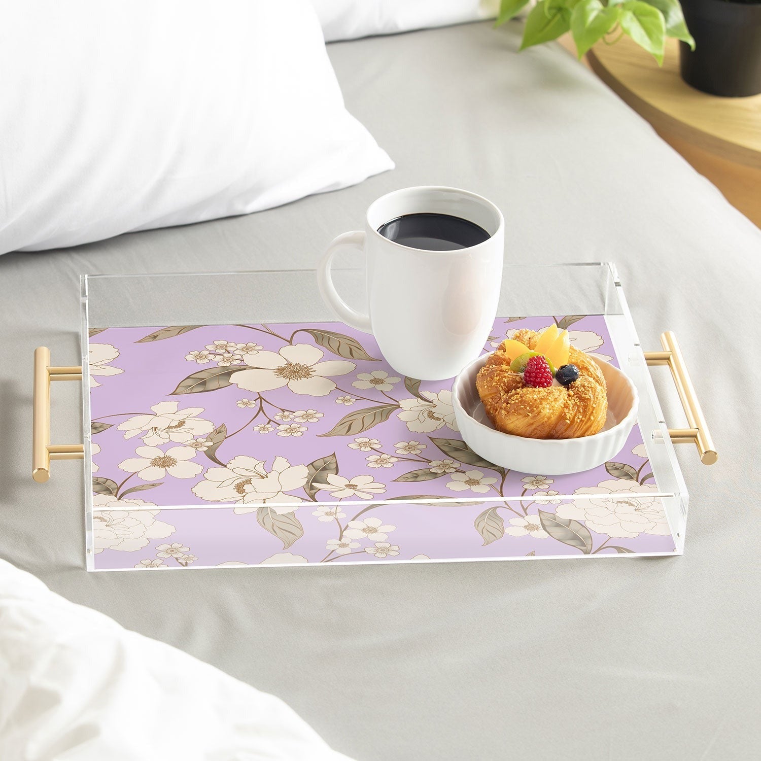 Gabriela Fuente Roberta lilac Acrylic Tray