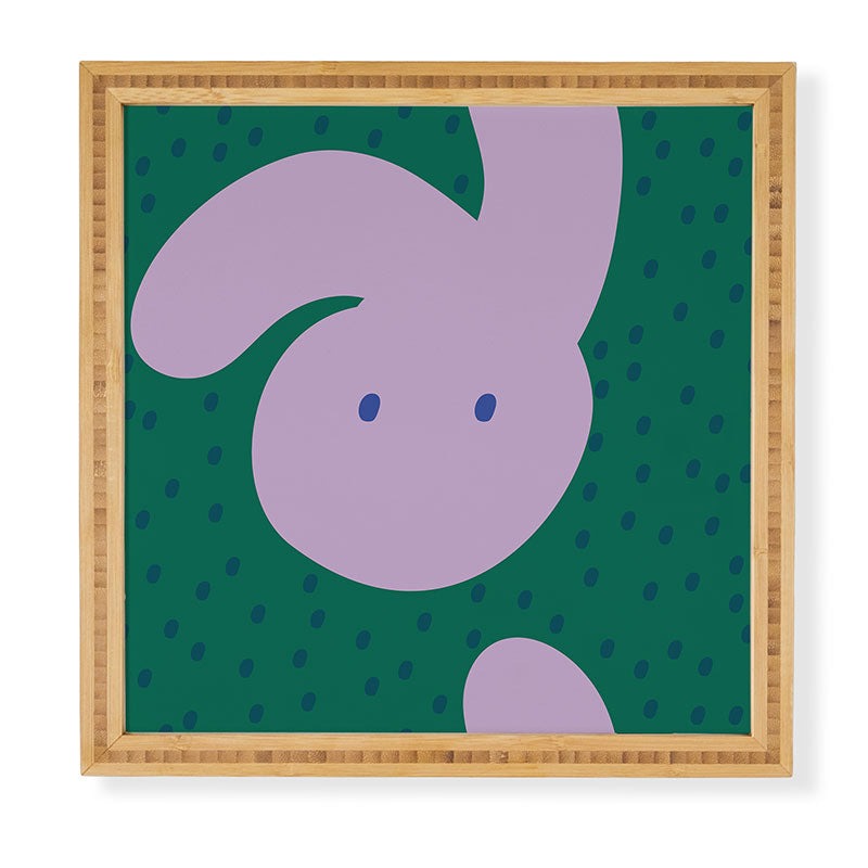 Camilla Foss Pebbles and Rabbit Framed Wall Art