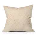 Little Om Starry Web cream Outdoor Throw Pillow