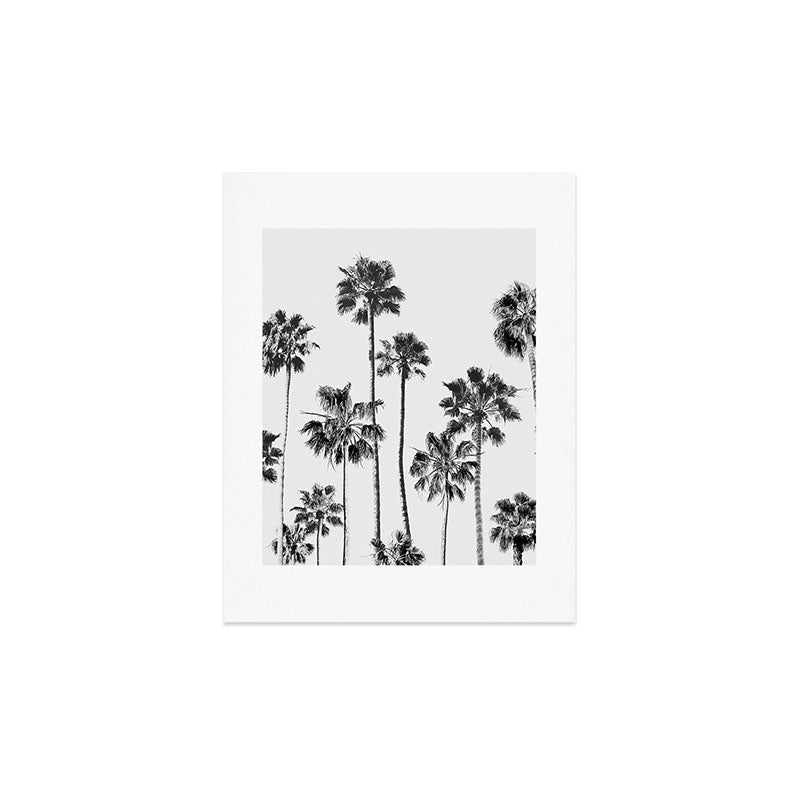 Gal Design Black And White Palms Art Print