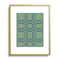 Marta Barragan Camarasa Nostalgic Grid Design Metal Framed Art Print
