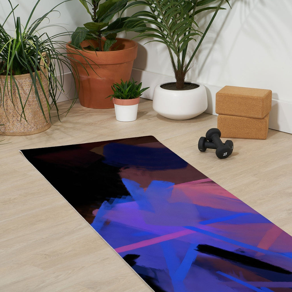 83 Oranges Midnight Sparks Yoga Mat