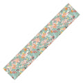 Ninola Design Botanic Retreat Floral Oleander Whimsical Teal Green Table Runner