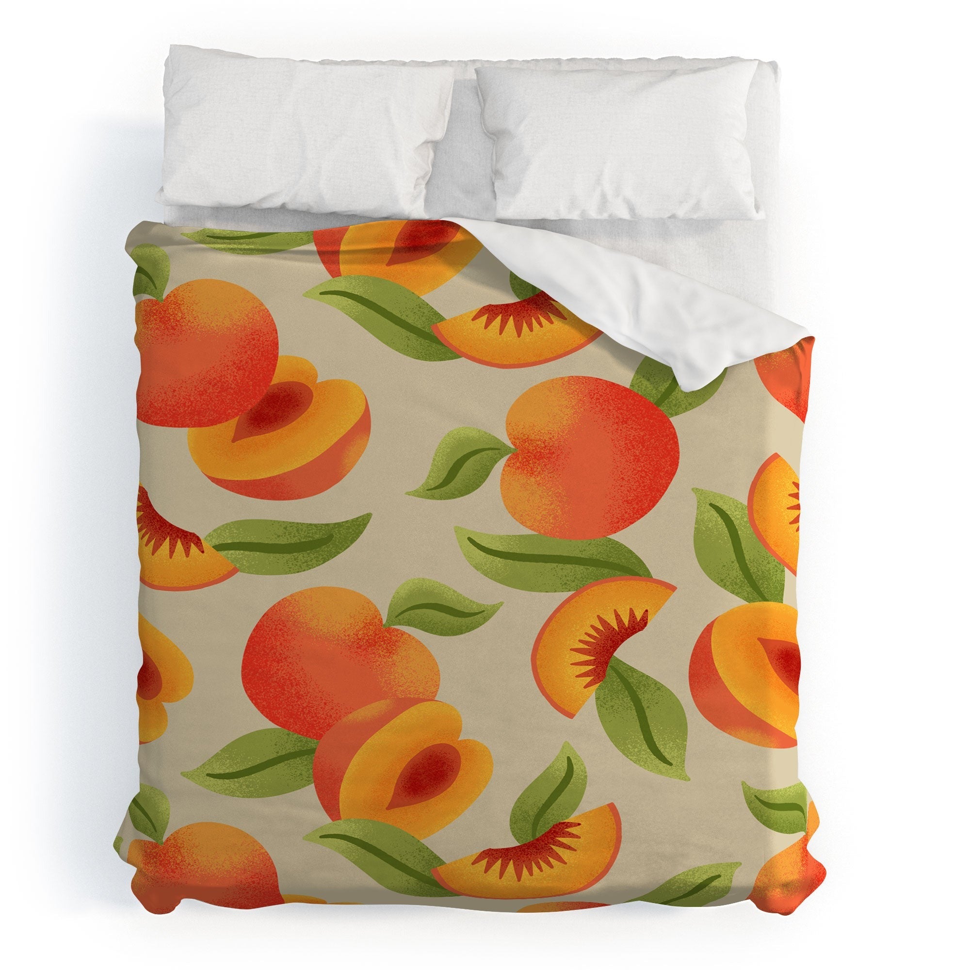 Jessica Molina Peach Pattern Duvet Cover