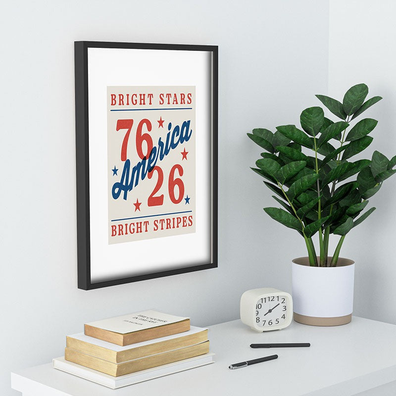 DENY Designs Bright Stars Bright Stripes Recessed Framing Rectangle