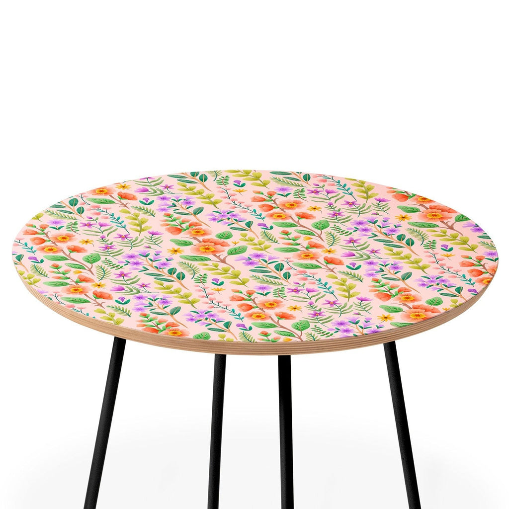 Pimlada Phuapradit Ditsy Spring Floral Round Side Table