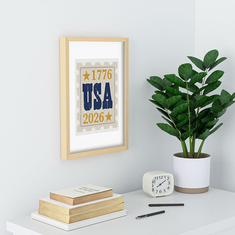 DENY Designs USA Stamp Recessed Framing Rectangle