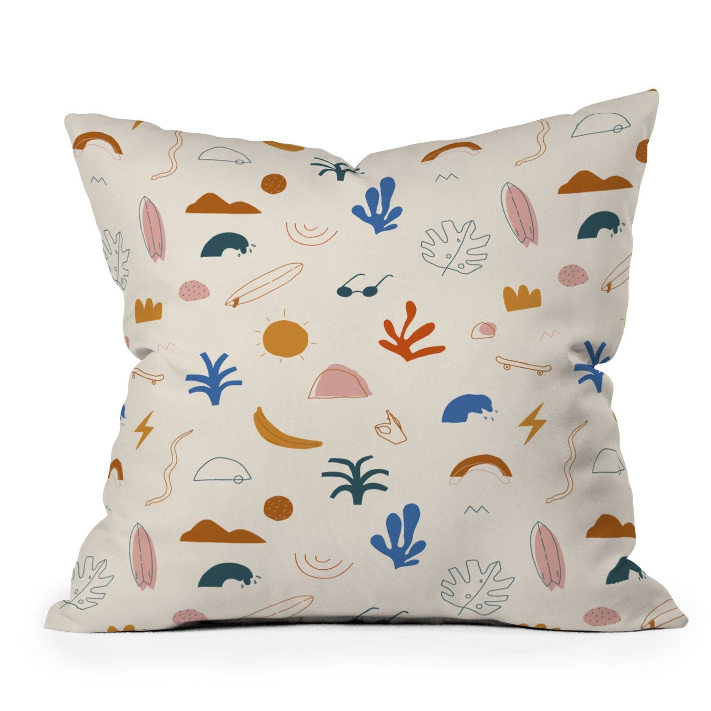 Tasiania Good vibes 2 Outdoor Throw Pillow