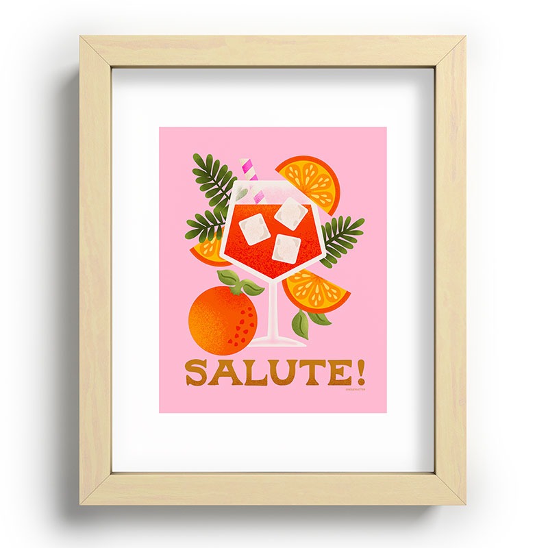 Jessica Molina Orange Spritz Recessed Framing Rectangle