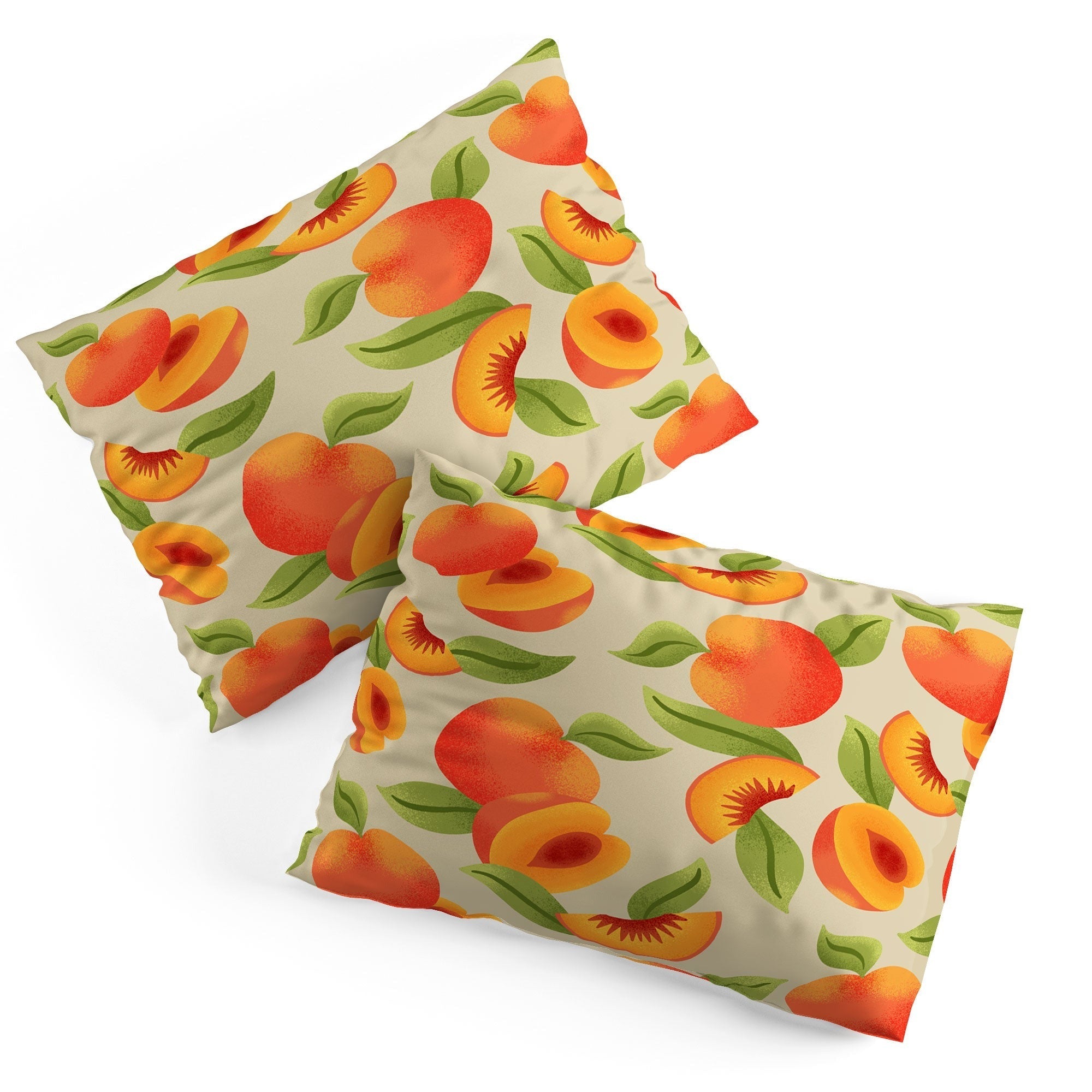 Jessica Molina Peach Pattern Pillow Shams