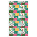 LouBruzzoni Cozy Christmas Patchwork Tablecloth