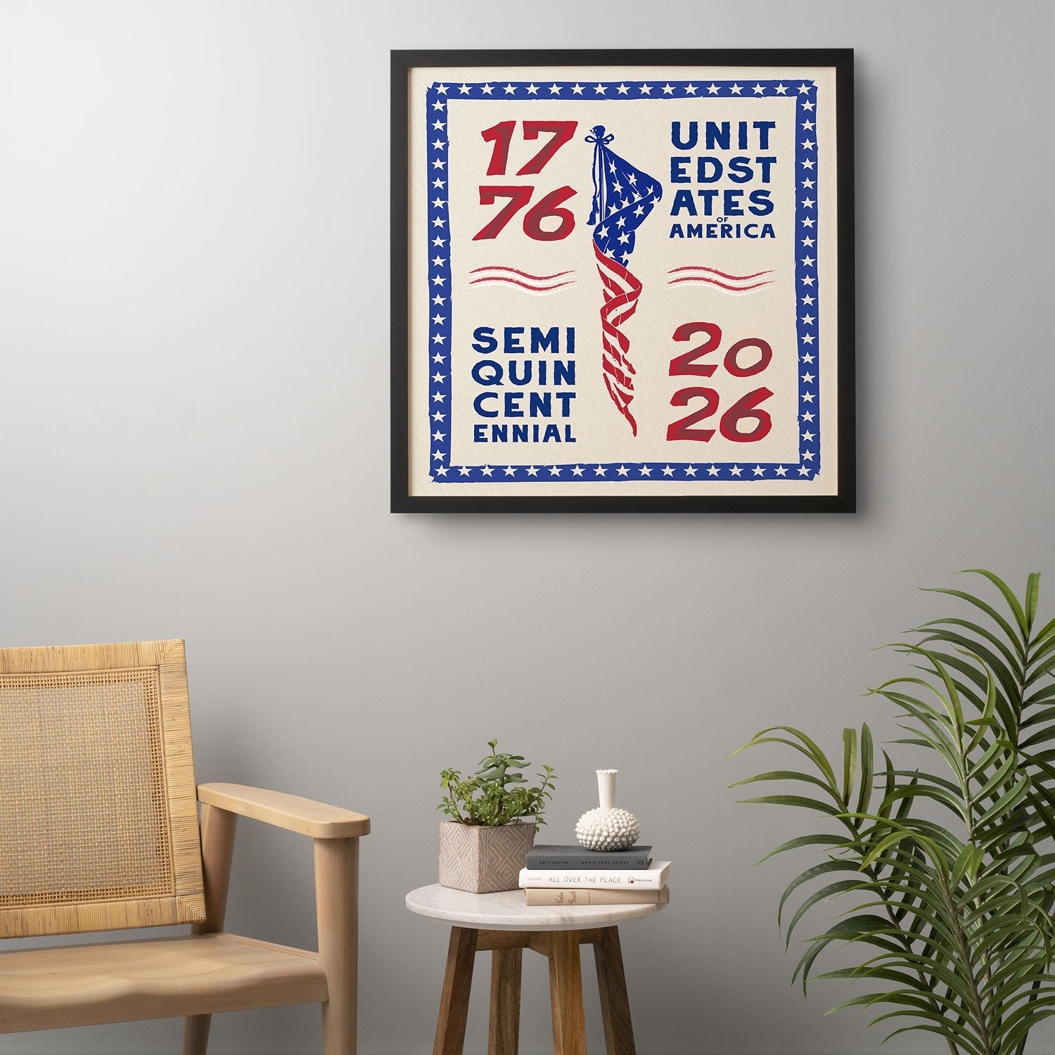 DENY Designs Retro 76 26 Framed Wall Art