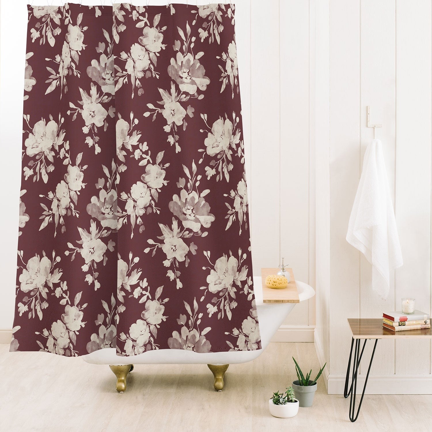 Marta Barragan Camarasa Antique Petal Romance Shower Curtain