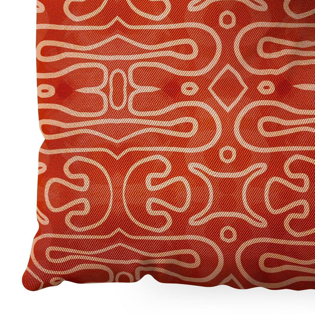 Mirimo Venexiana Burnt Orange Floor Pillow Square
