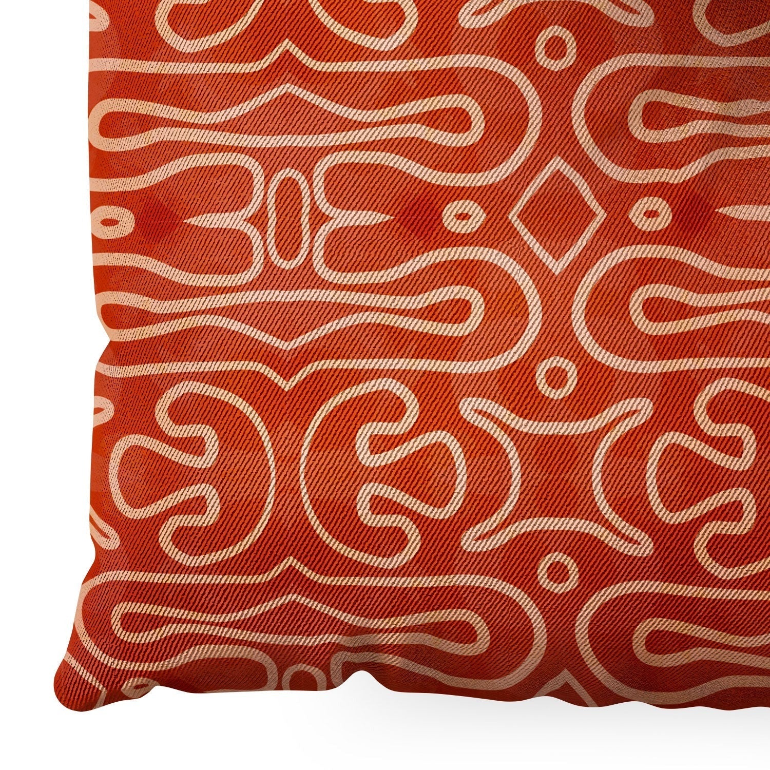 Mirimo Venexiana Burnt Orange Floor Pillow Square