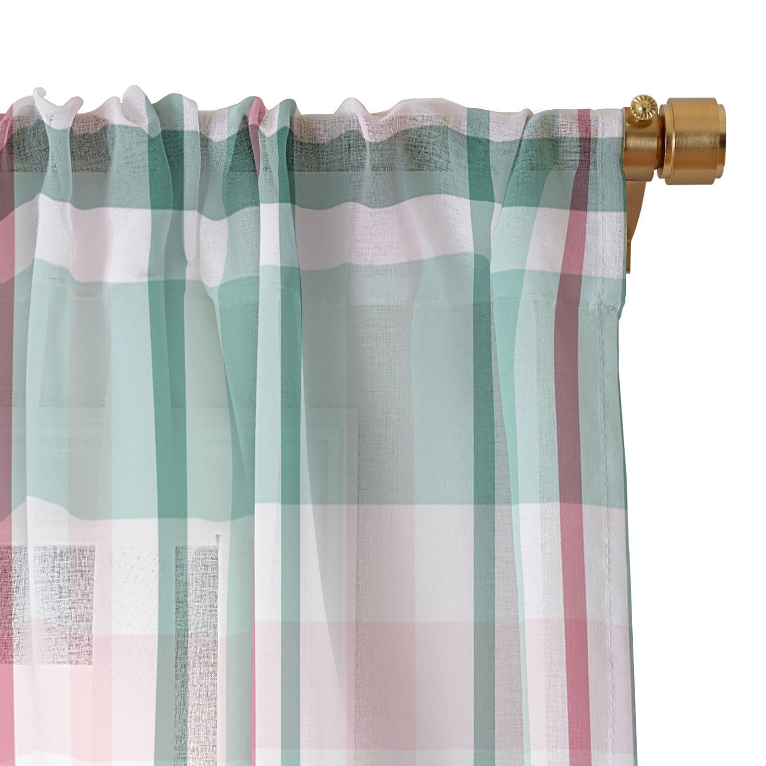 Lisa Argyropoulos Merry Vintage Plaid Sheer Non Repeat