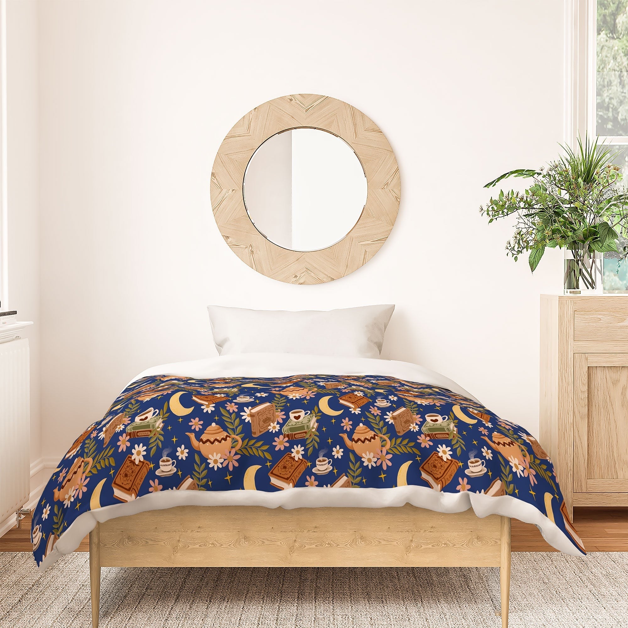 Avenie Moonlit Reading Nook II Duvet Cover