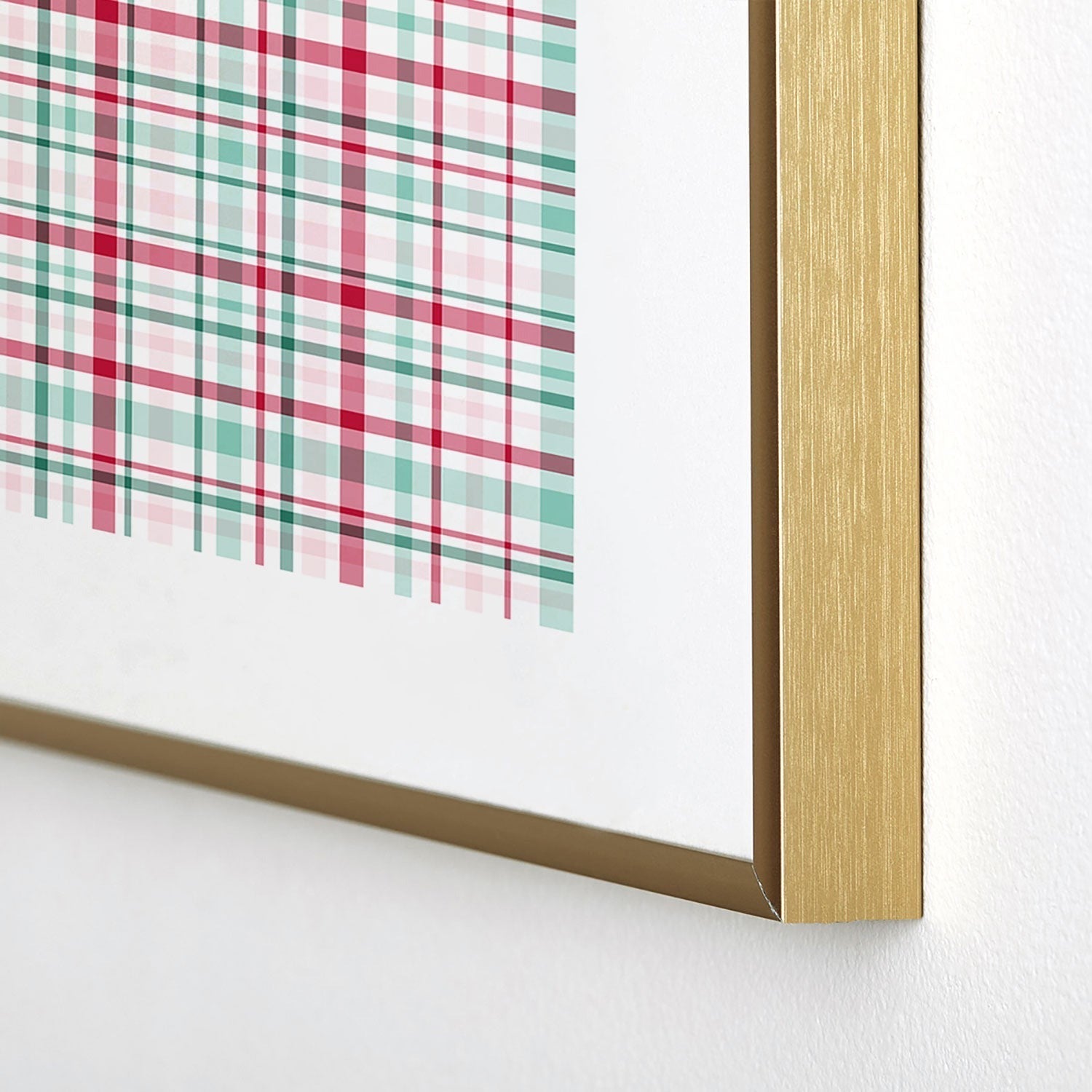 Lisa Argyropoulos Merry Vintage Plaid Metal Framed Art Print