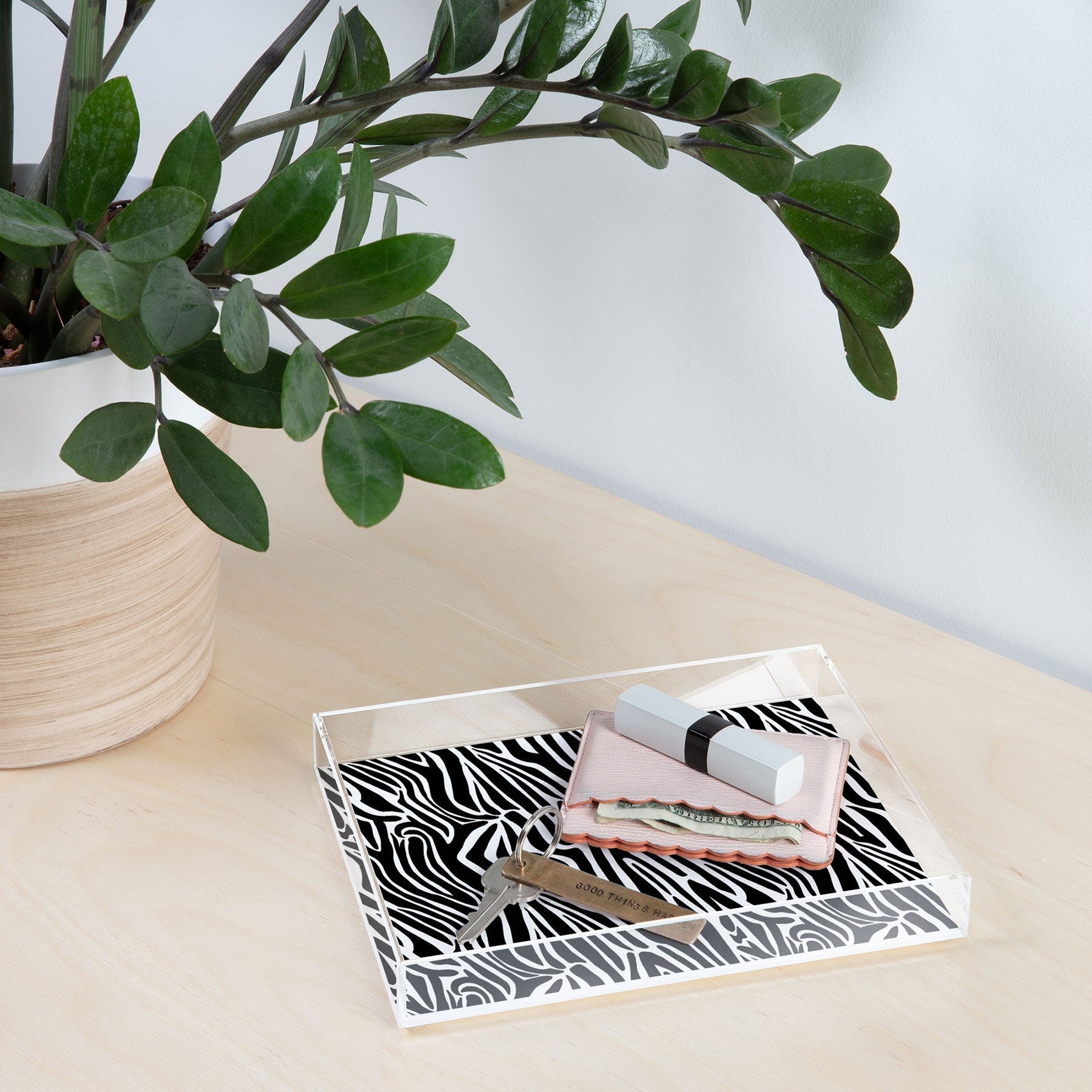 Jennifer Labre Wild Zebra Acrylic Tray