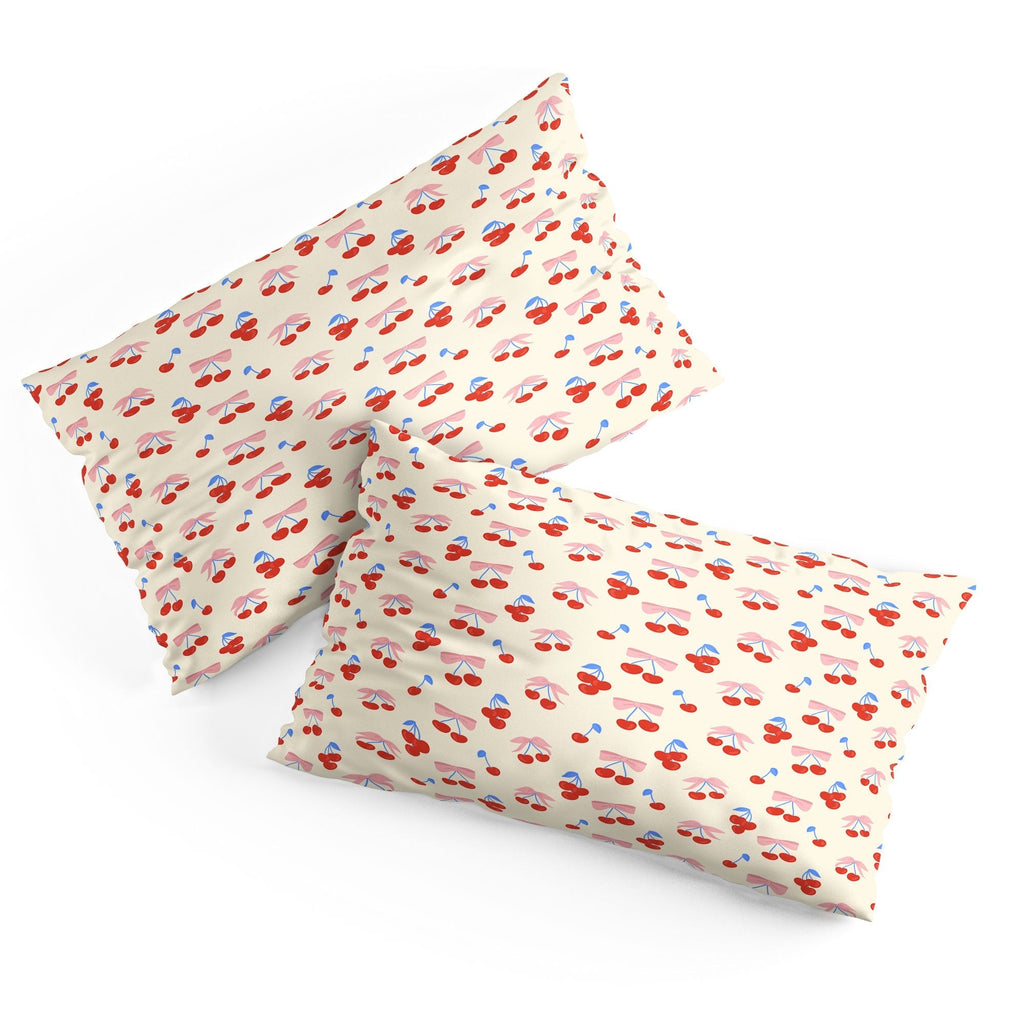 Design by Spark Cherries And Ribbons Pillow Shams
