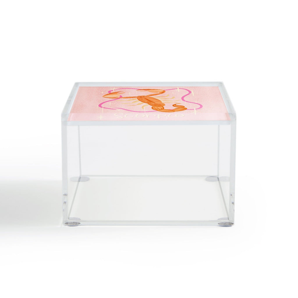 Little Om Zodiac Sign Scorpio Acrylic Box