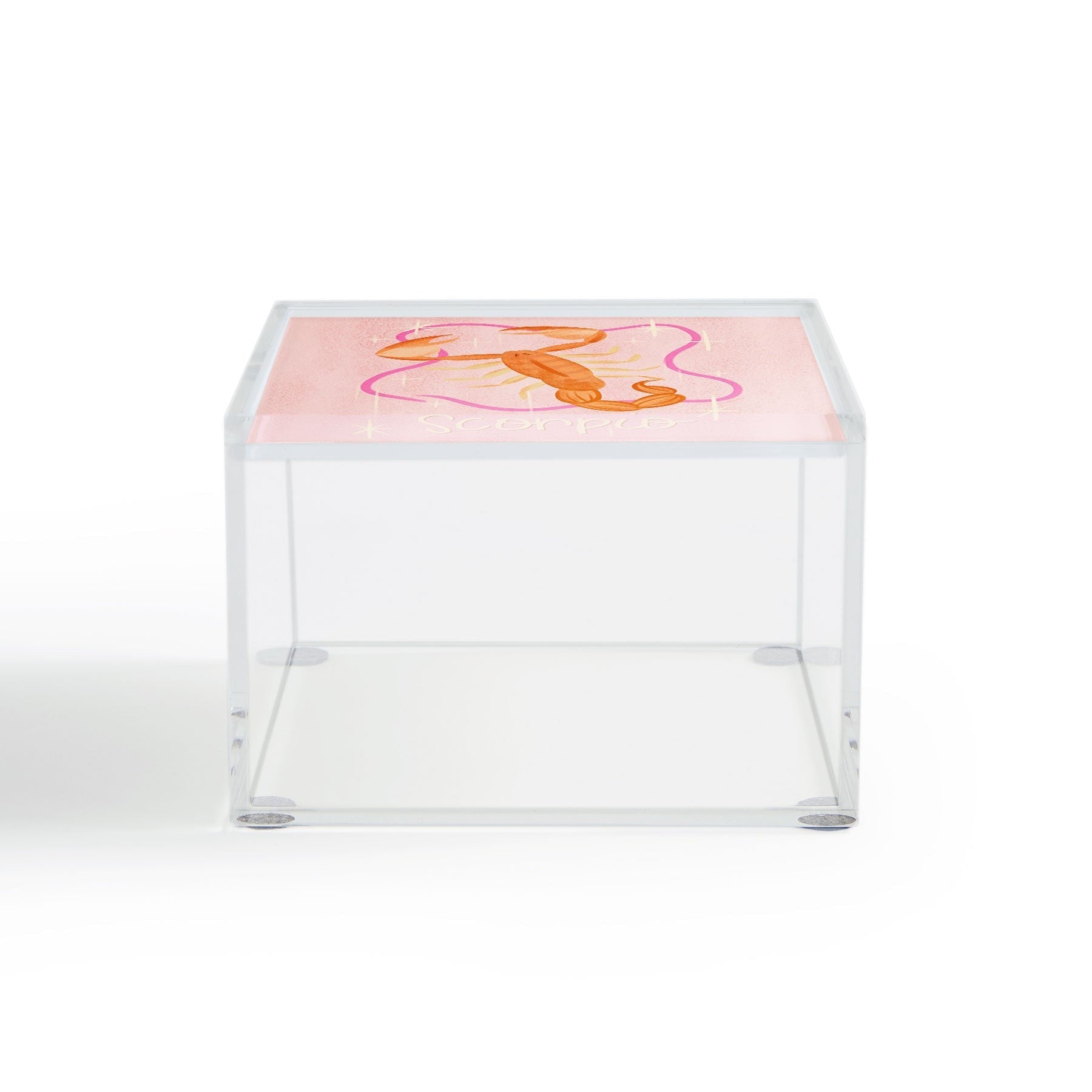 Little Om Zodiac Sign Scorpio Acrylic Box