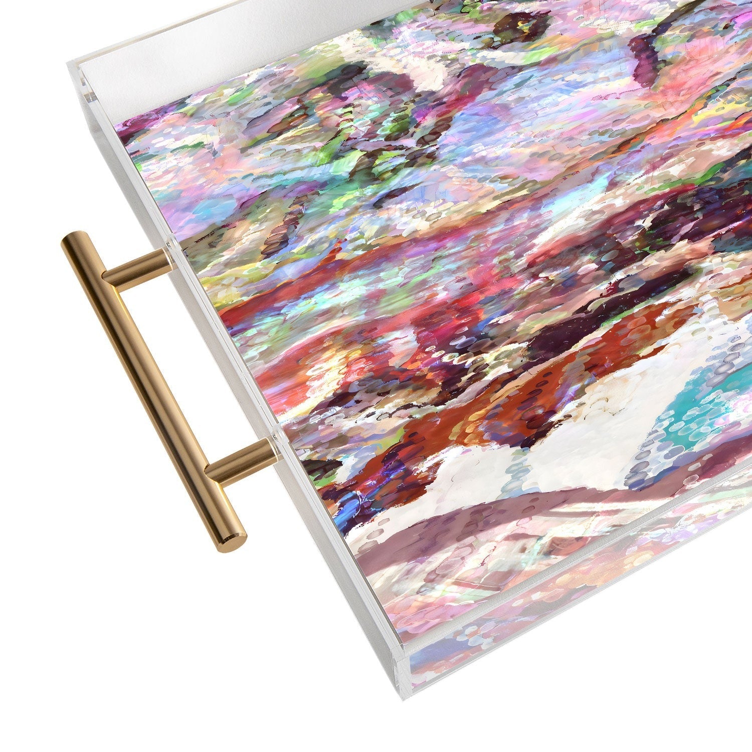 83 Oranges Sequin Haze Acrylic Tray