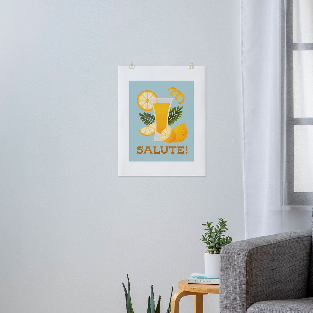 Jessica Molina Limoncello Cocktail Art Print