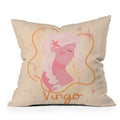 Little Om Zodiac Sign Virgo Throw Pillow