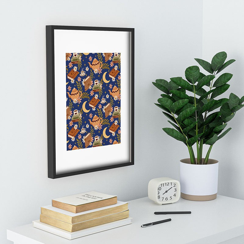 Avenie Moonlit Reading Nook II Recessed Framing Rectangle
