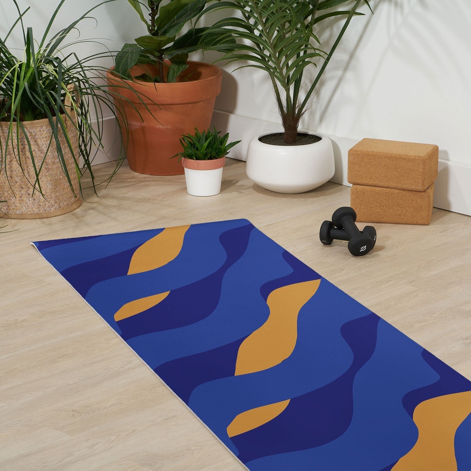Camilla Foss Pebbles in Stream Yoga Mat