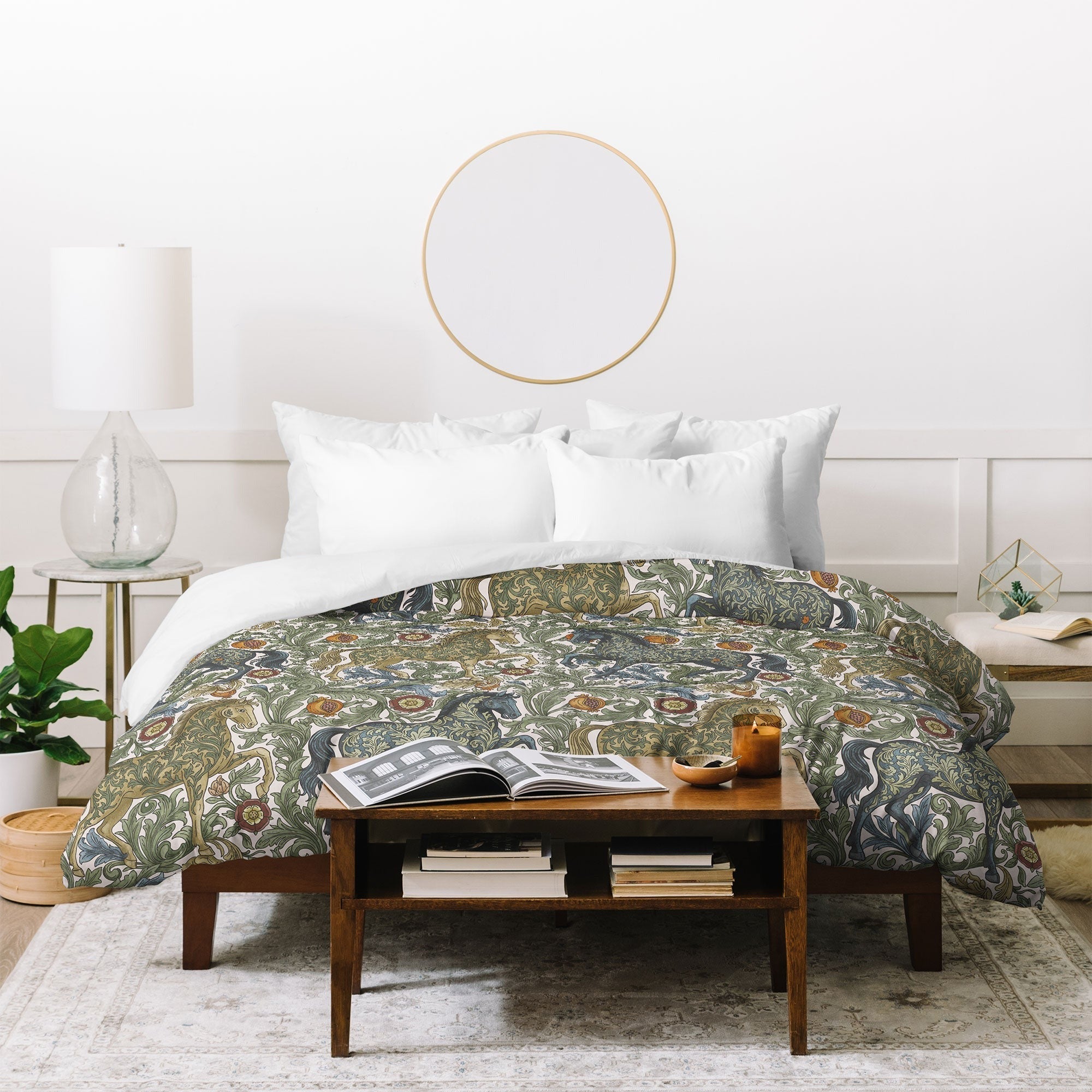 Marta Barragan Camarasa Renaissance Horse Garden Duvet Cover