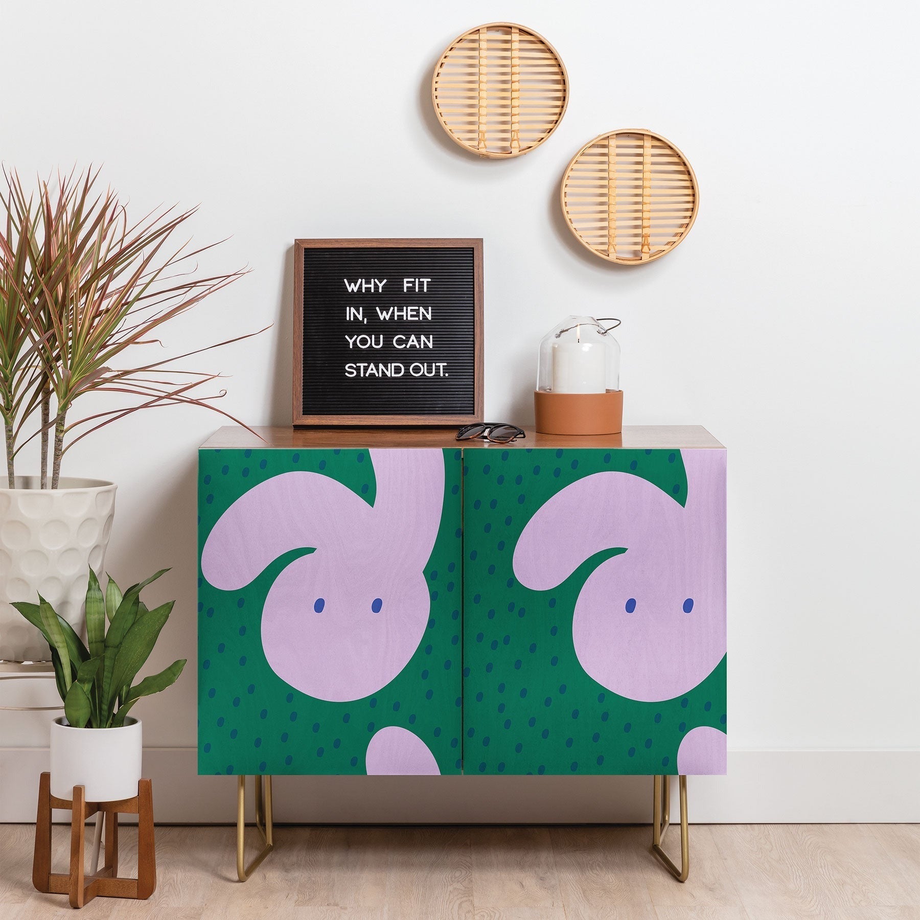 Camilla Foss Pebbles and Rabbit Credenza