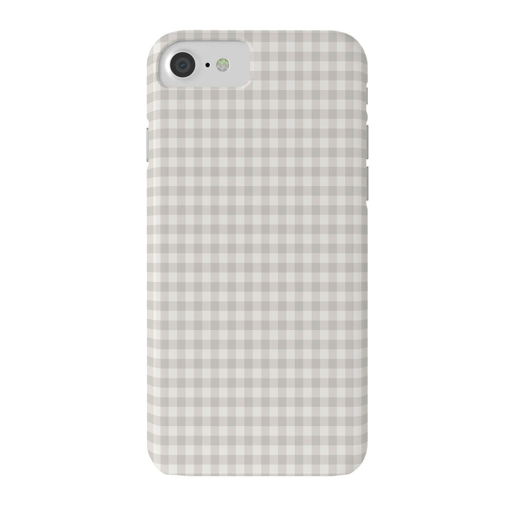 Colour Poems Gingham Plaid Pattern Cloud White Phone Case