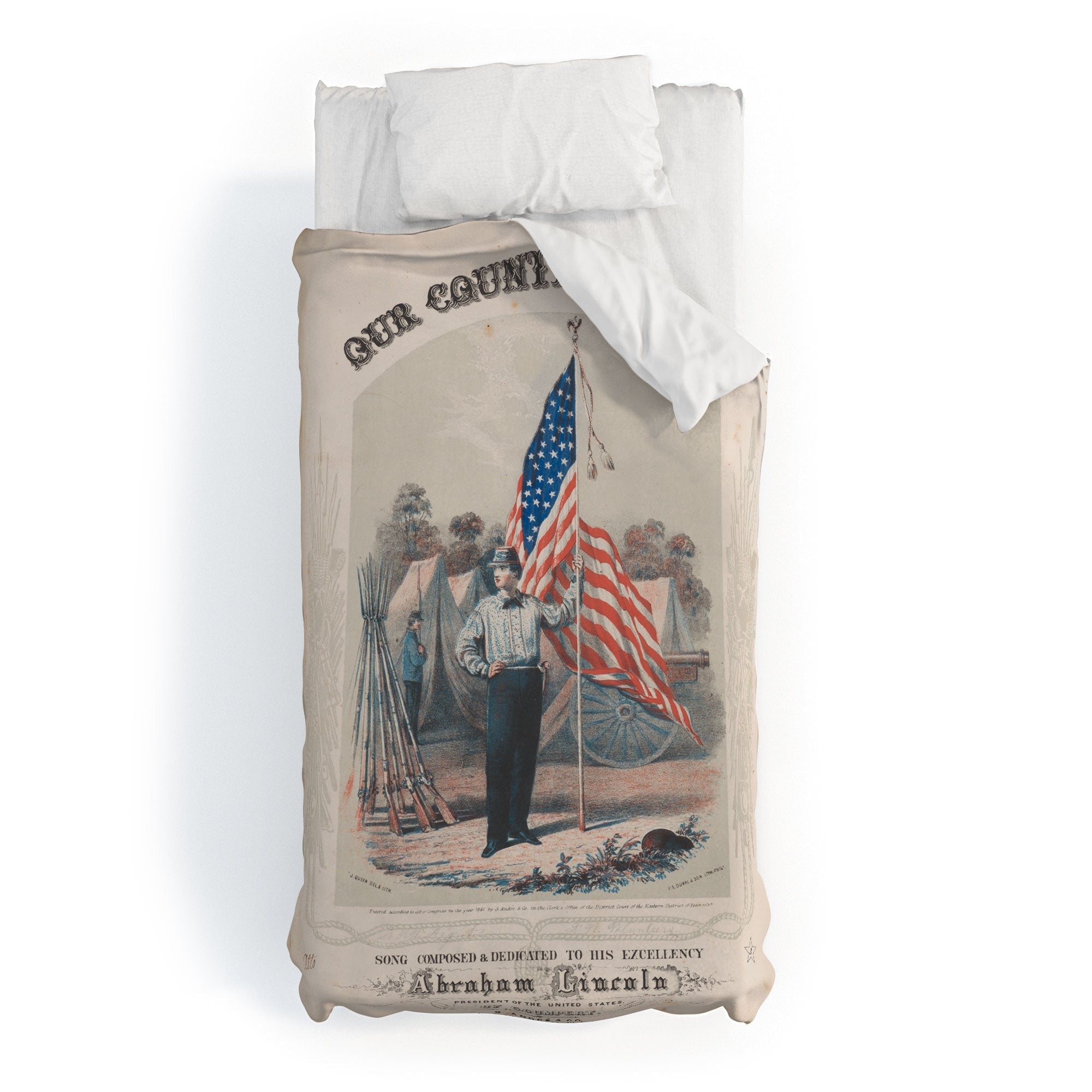DENY Designs Our Country s Flag Duvet Cover