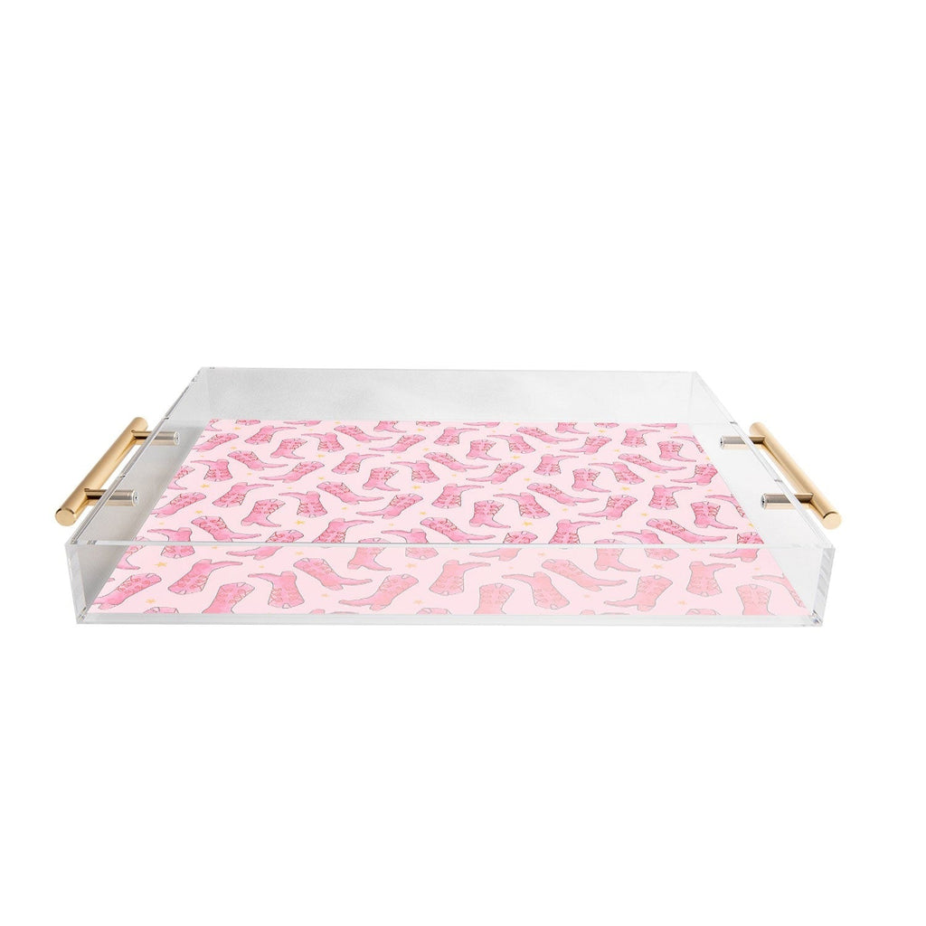Love_Ryming Stars and Boots Acrylic Tray