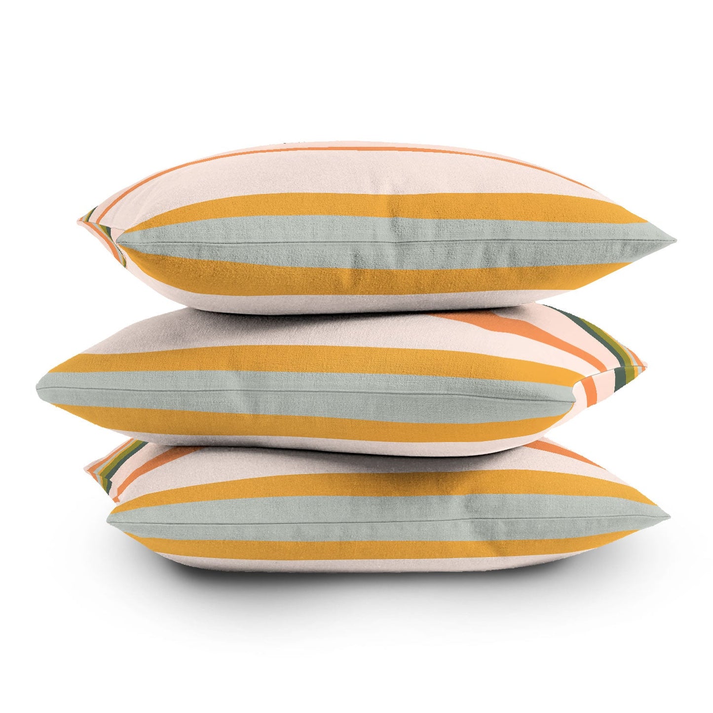 The Whiskey Ginger Dreamy Stripes Colorful Fun Outdoor Throw Pillow