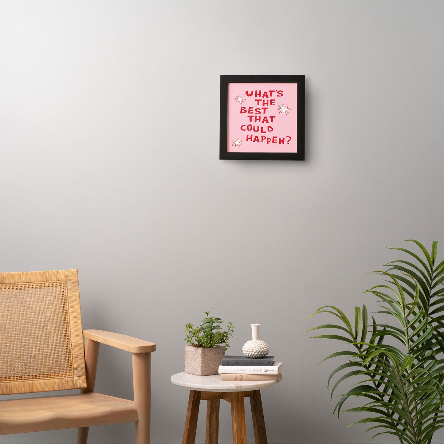 thespacehouse Whats The Best That Could Happen 2 Framed Wall Art
