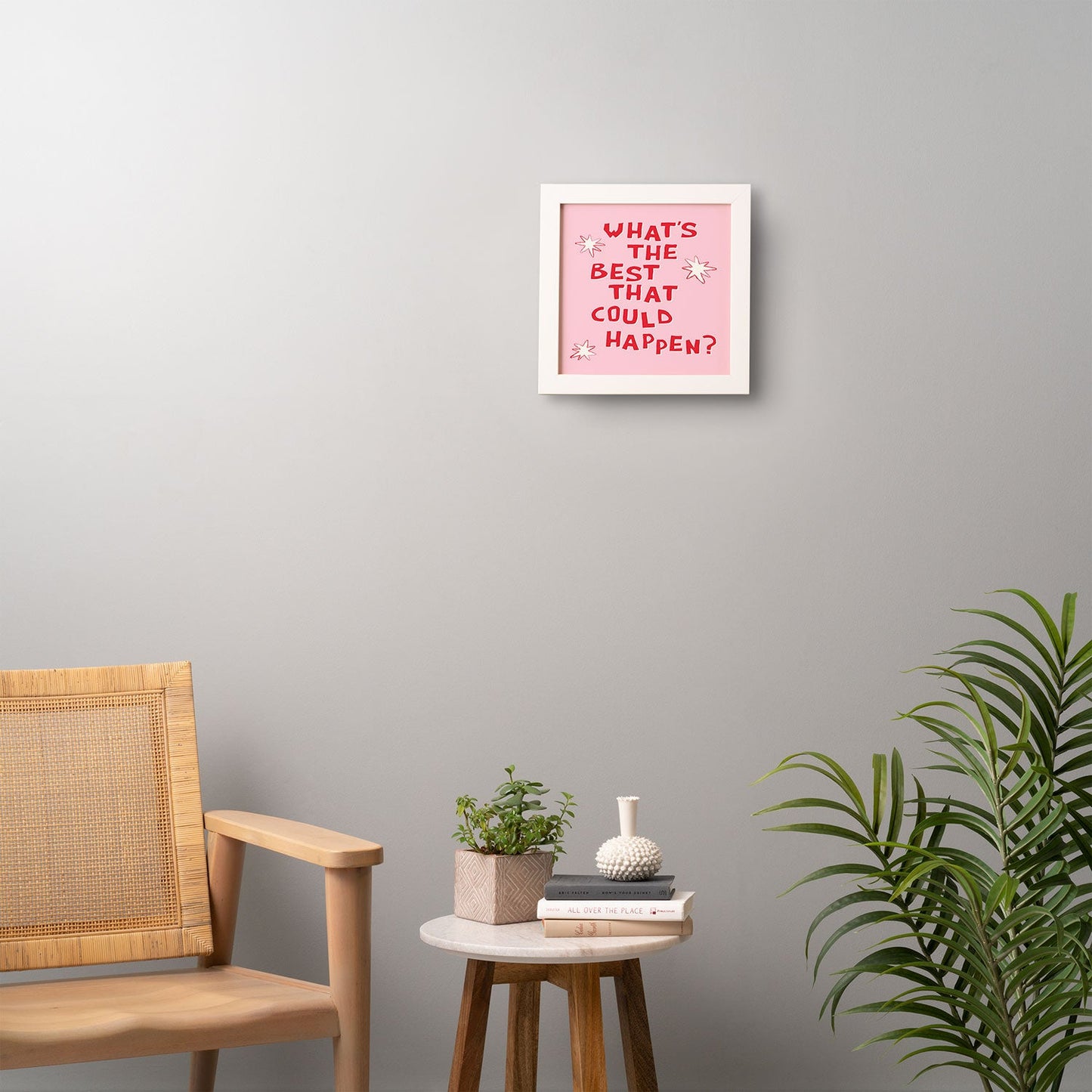 thespacehouse Whats The Best That Could Happen 2 Framed Wall Art