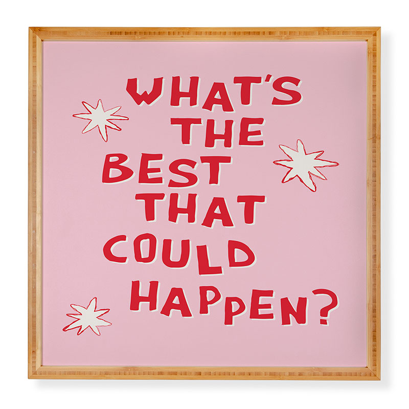 thespacehouse Whats The Best That Could Happen 2 Framed Wall Art