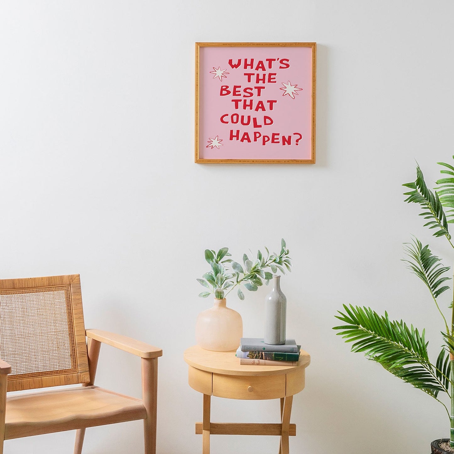 thespacehouse Whats The Best That Could Happen 2 Framed Wall Art