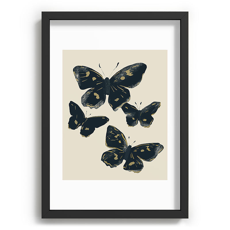 ThingDesign Black Butterflies 2 Recessed Framing Rectangle