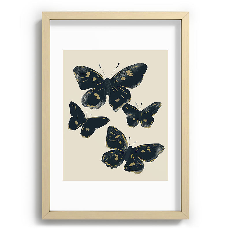 ThingDesign Black Butterflies 2 Recessed Framing Rectangle