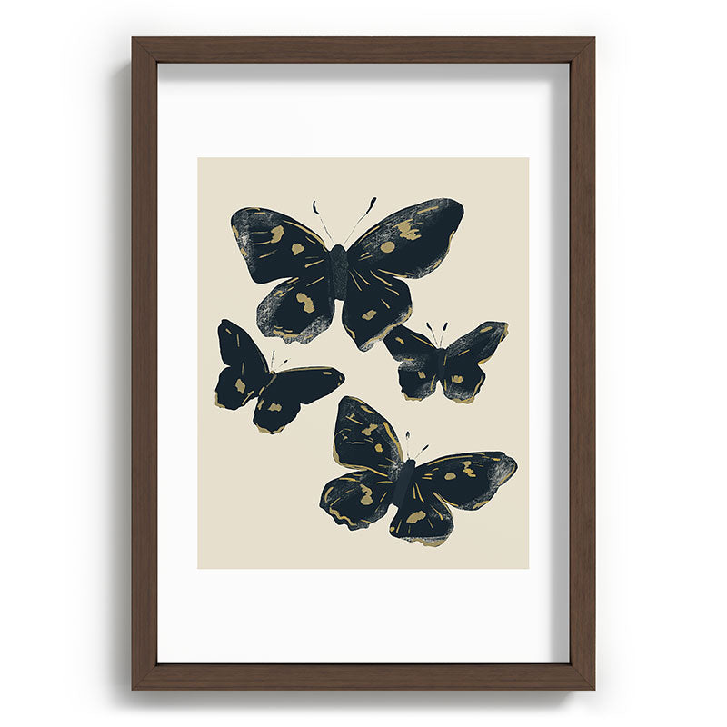 ThingDesign Black Butterflies 2 Recessed Framing Rectangle