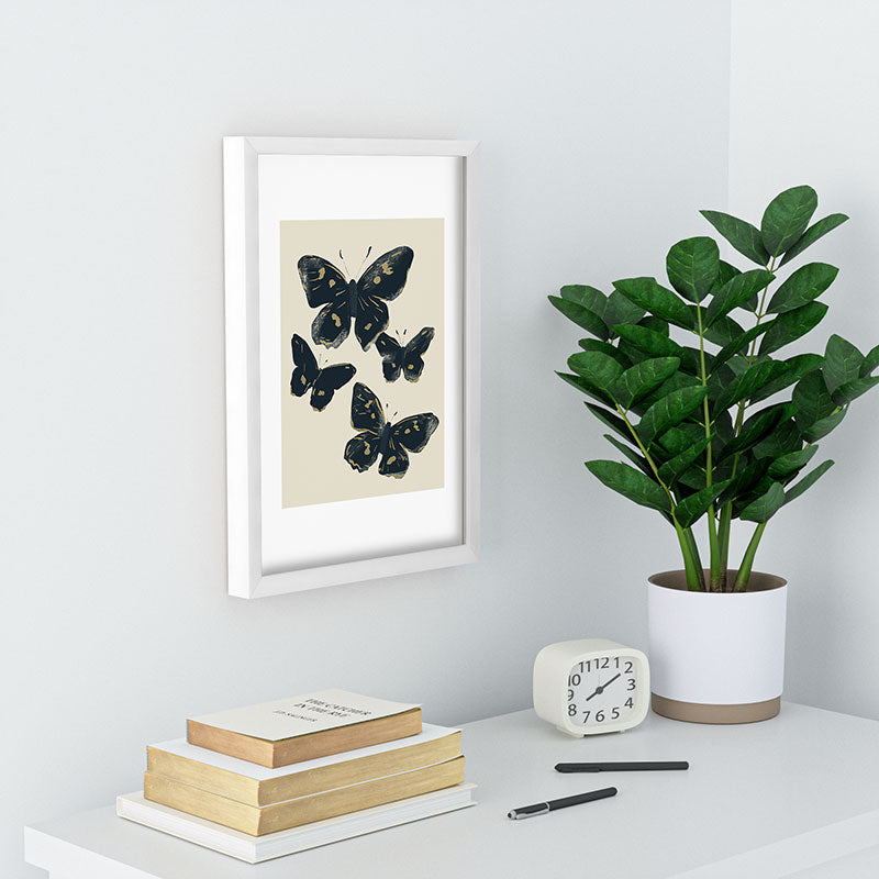 ThingDesign Black Butterflies 2 Recessed Framing Rectangle
